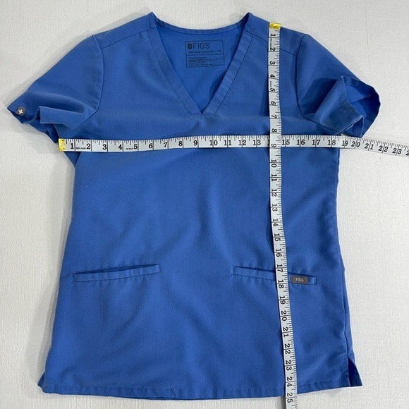 Figs Capri Blue Casma Three Pocket Scrub Top size XS - Picture 6 of 8